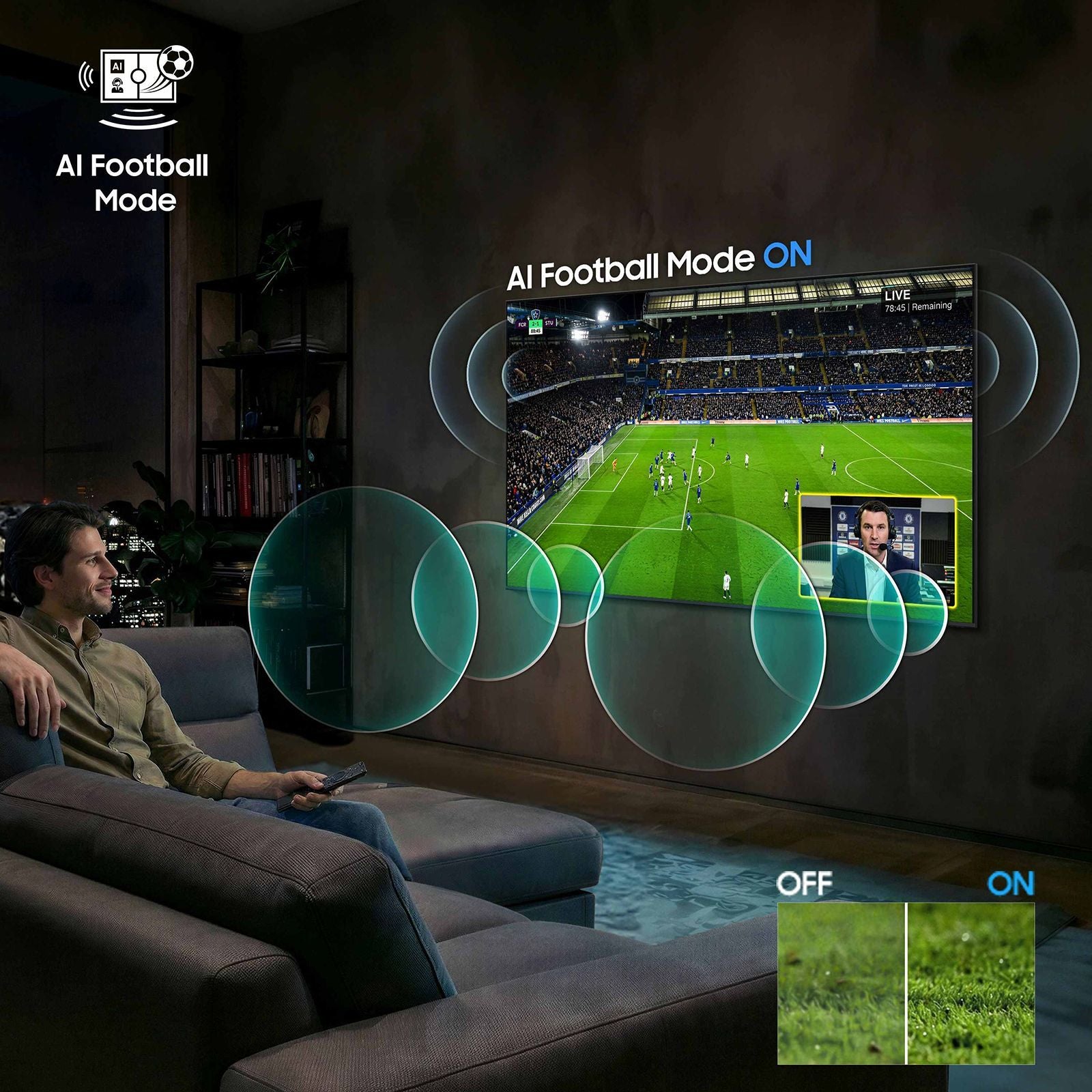 Samsung  163 cm (65 Inch) Neo QLED 4K UHD Mini LED Smart TV | Quantum Matrix Technology | Neo Quantum HDR | 4K AI Upscaling | Motion Xcelerator | Tizen OS | Voice Assistant Support | 2026 Model - QA65QN70HAULXL