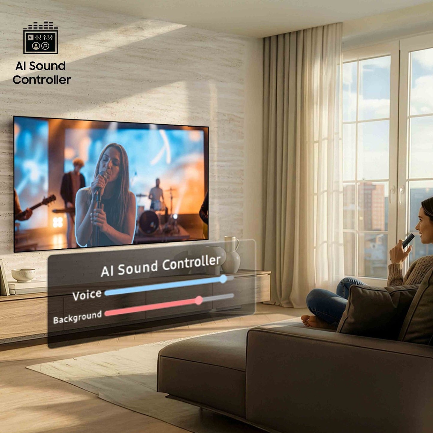 Samsung  163 cm (65 Inch) Neo QLED 4K UHD Mini LED Smart TV | Quantum Matrix Technology | Neo Quantum HDR | 4K AI Upscaling | Motion Xcelerator | Tizen OS | Voice Assistant Support | 2026 Model - QA65QN70HAULXL