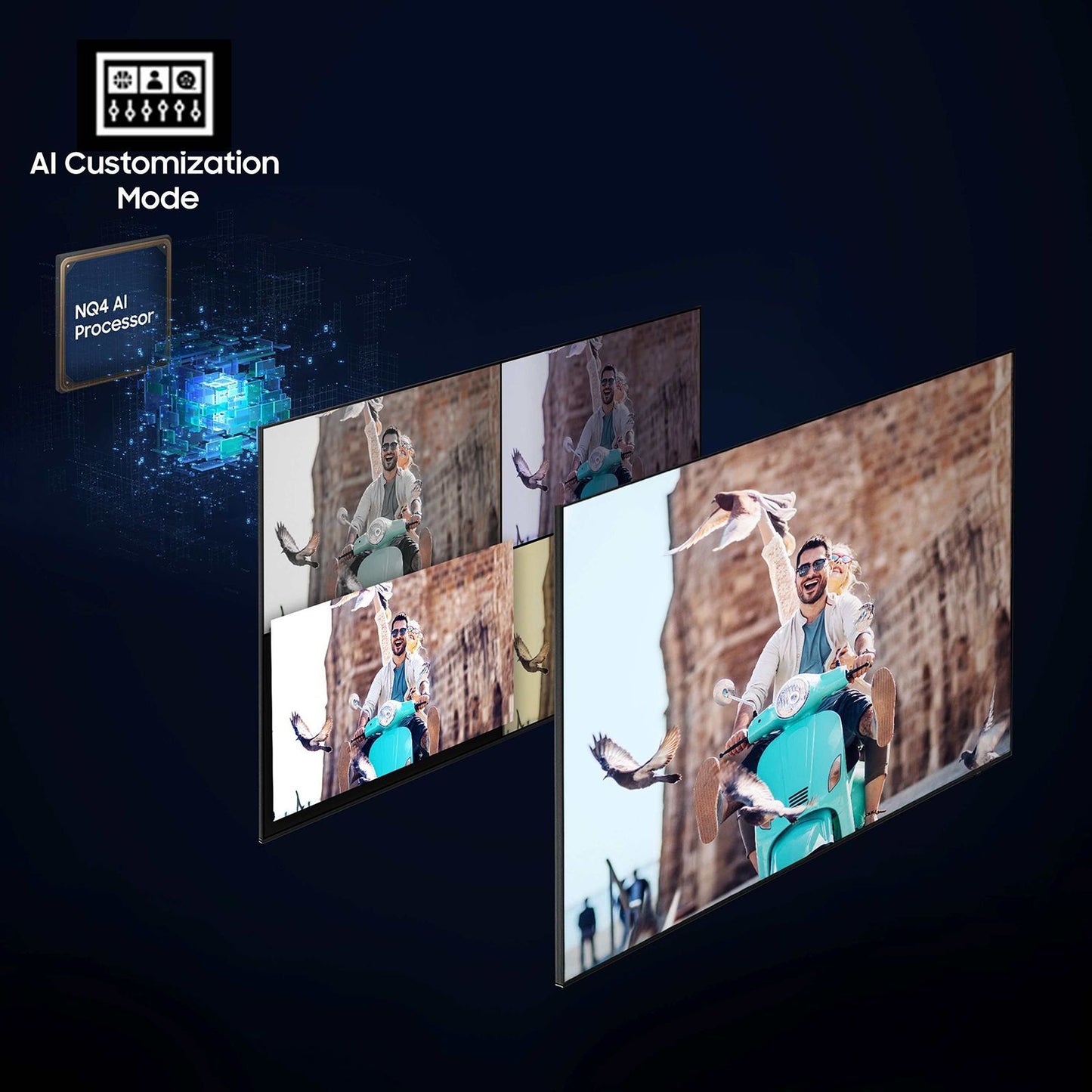 Samsung  163 cm (65 Inch) Neo QLED 4K UHD Mini LED Smart TV | Quantum Matrix Technology | Neo Quantum HDR | 4K AI Upscaling | Motion Xcelerator | Tizen OS | Voice Assistant Support | 2026 Model - QA65QN70HAULXL