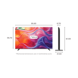 Haier 108cm (43 inch) H-QLED 4K Google TV with Gemini | Hands-Free Voice Control | MEMC | Dolby Vision & Atmos | 2GB RAM | 32GB ROM | 4 HDMI | 2 USB | 30W Sound Output | HDR 10 | Google Assistant-43P7G PRO
