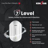 KENSTAR Fluence 5.9 L Instant Water Heater (3000 W, White) - Stainless Steel Tank, 6.5 Bar Rated Pressure, Thermal Cutoff, Nickel-Coated Copper Heating Element