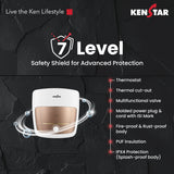 Kenstar Flux 15-Litre Storage Water Heater with Swirl Heat Technology, 5-Star Energy Rating & Blue Sapphire Glassline Tank