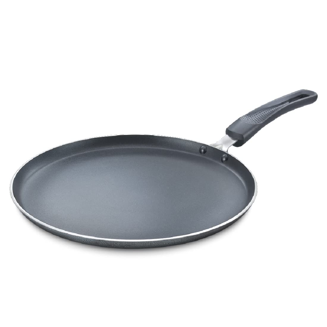 Prestige Aluminium Omega Select Plus Non-Stick Omni Tawa, 27.5 cm, Black-30710