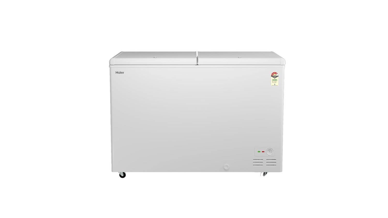 Haier 310L Hard Top Double Door Deep Freezer | 4-Star Energy Rating | Convertible Temperature Range (-18°C to 10°C) | Eco-Friendly R290a Refrigerant-HFC-320DPW4