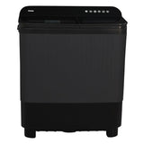 Haier 8.5kg Semi-Automatic Top Load Washing Machine | Vortex Pulsator | Softfall Technology Toughened Glass Lid | 1300 RPM | Durable PCM Material | Energy Efficient Laundry Solution-(HTW85-178BBKN, Black)