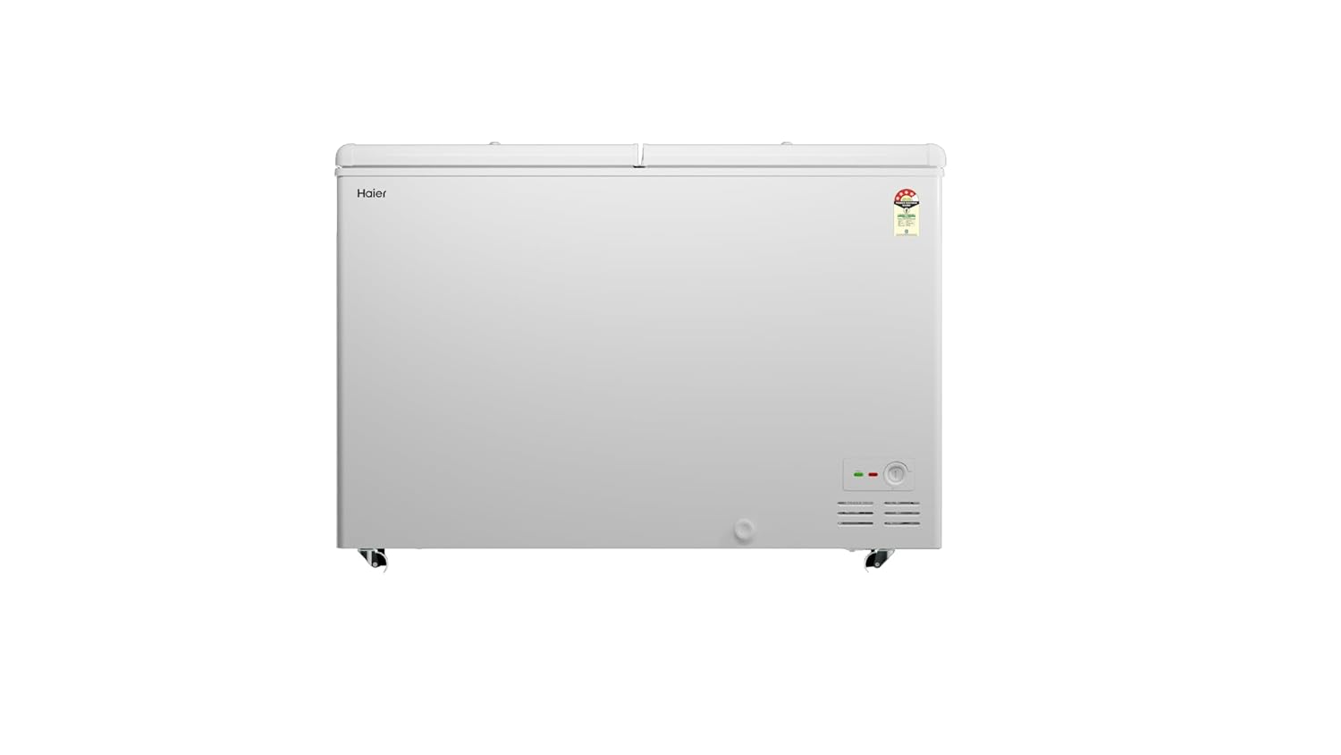Haier 310L Hard Top Double Door Deep Freezer | 4-Star Energy Rating | Convertible Temperature Range (-18°C to 10°C) | Eco-Friendly R290a Refrigerant-HFC-320DPW4