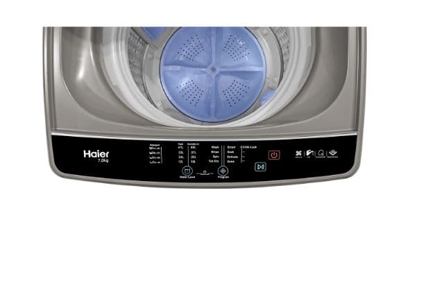 Haier 7 Kg Fully Automatic Top Load Washing Machine with Ultra Fresh Air, Oceanus Wave Pulsator & Balance Clean Technology, Brown Grey- HWM70-306ES5N1