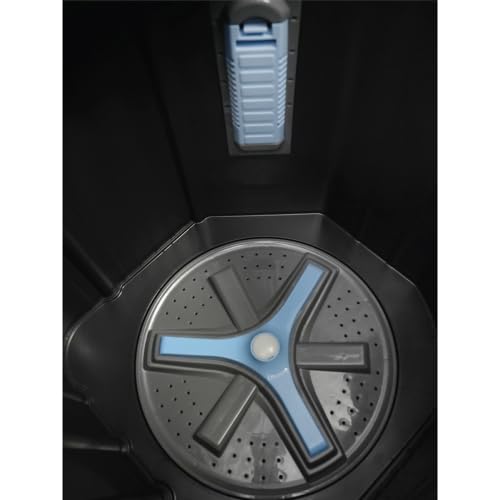 Haier 8.5kg Semi-Automatic Top Load Washing Machine | Vortex Pulsator | Softfall Technology Toughened Glass Lid | 1300 RPM | Durable PCM Material | Energy Efficient Laundry Solution-(HTW85-178BBKN, Black)