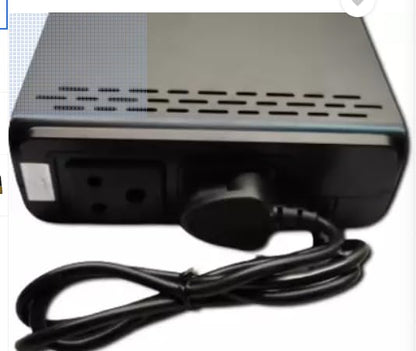 V-Guard Crystal TT 100 Plus TV Stabilizer (Black) | 3A Capacity, Digital Display, 90V-290V Input, Thermal Overload Protection, Wall Mount