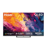 Haier 55 Inch 4K Ultra HD QLED Display | Google TV OS with Built-in Chromecast | 24W Stereo Speakers with Dolby Digital Decoding | 4 HDMI 2.1 and 2 USB Ports | Google Assistant & Bluetooth Remote Support | HDR Decoding with 60Hz Refresh Rate-H55S80GUX
