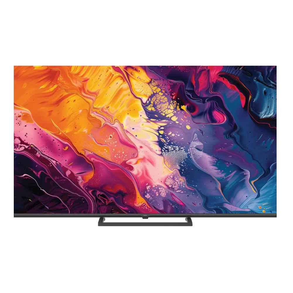 Haier 55 Inch 4K Ultra HD QLED Display | Google TV OS with Built-in Chromecast | 24W Stereo Speakers with Dolby Digital Decoding | 4 HDMI 2.1 and 2 USB Ports | Google Assistant & Bluetooth Remote Support | HDR Decoding with 60Hz Refresh Rate-H55S80GUX