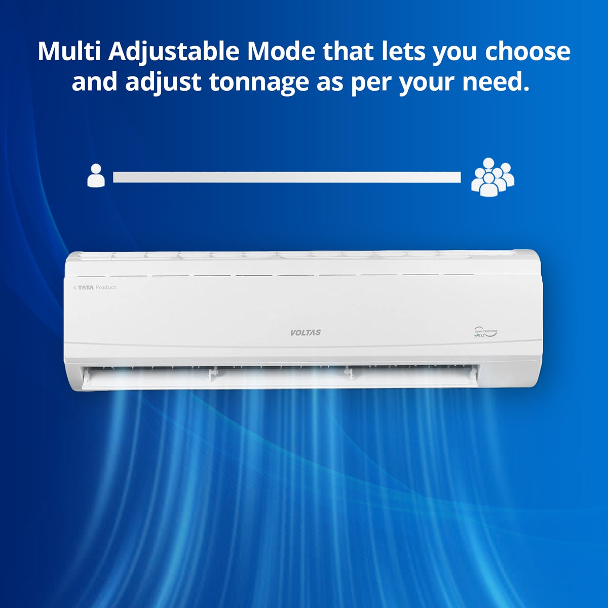 Voltas 2 Ton 3 Star Vectra Plus Split Air Conditioner (243 Vectra Plus, Copper Condenser, 200 Sq. Ft. Coverage, R32 Refrigerant, Anti-Dust & Antimicrobial Filter, Active Dehumidifier, High Ambient Instant Cooling, White)-4553310