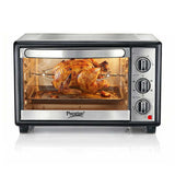 Prestige Oven Toaster Griller 28L with Rotisserie & Convection (POTG 28AC) | Stainless Steel Built-in OTG | 5 Function Controls, Airfry & 60-Min Timer | Non-Induction Base-42342