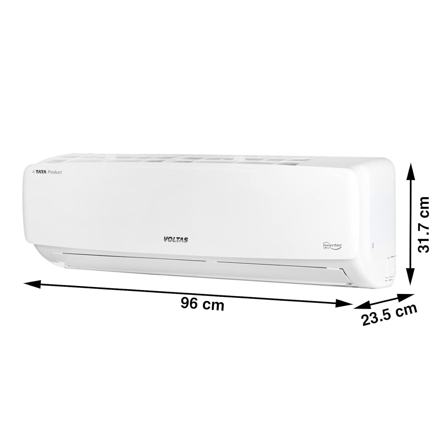 Voltas 2 Ton 3 Star Adjustable Inverter Split AC (243V Vectra Elegant,100% Copper, R32 Refrigerant, White) - High Ambient Cooling, Multi-Adjustable Mode and Anti-Microbial Filtration-4503454