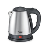 Prestige 1.5 Litres Electric Kettle|1500W | Silver - Black| Automatic Cut-off | Stainless Steel | Rotatable Base | Power Indicator | Single-Touch Lid Locking- PKOSS 1.5-41587