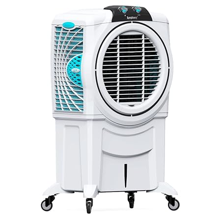 Symphony Sumo 115 XLI Desert Air Cooler with Remote For Home with Honeycomb Pads, Powerful +Air Fan, i-Pure Console and Low Power Consumption (SUMO115XL I, Grey)