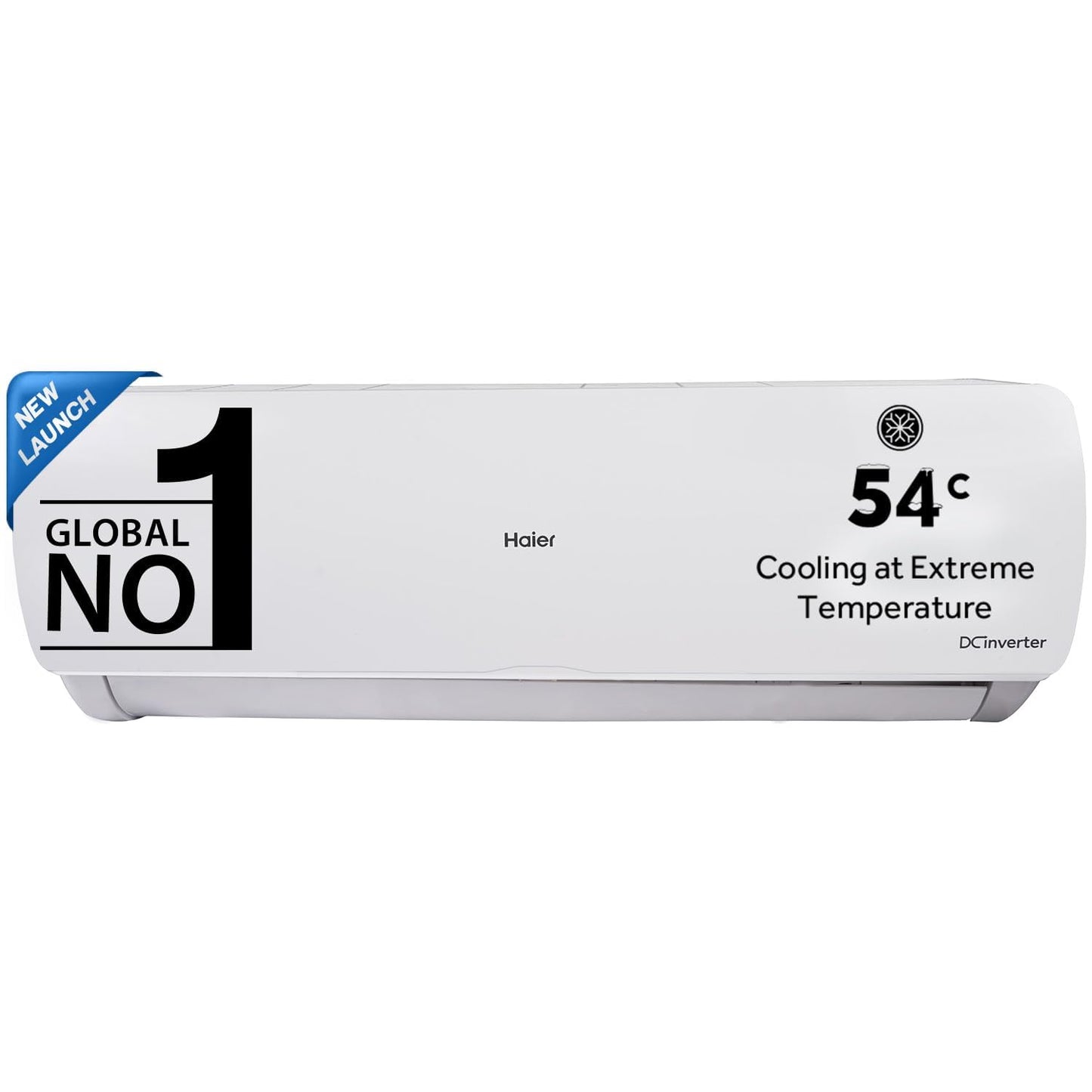 Haier 1.5 Ton 3 Star Fixed Speed Split AC (100% Grooved Copper, 54°C High Ambient Performance, Super Micro Anti-Bacterial Filter, Turbo Cooling, 900 CFM Airflow, R32 Refrigerant, White) – High Airflow & Low Noise Operation-HS18TPNW3BN-FS