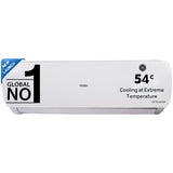 Haier 1.5 Ton 3 Star Fixed Speed Split AC (100% Grooved Copper, 54°C High Ambient Performance, Super Micro Anti-Bacterial Filter, Turbo Cooling, 900 CFM Airflow, R32 Refrigerant, White) – High Airflow & Low Noise Operation-HS18TPNW3BN-FS