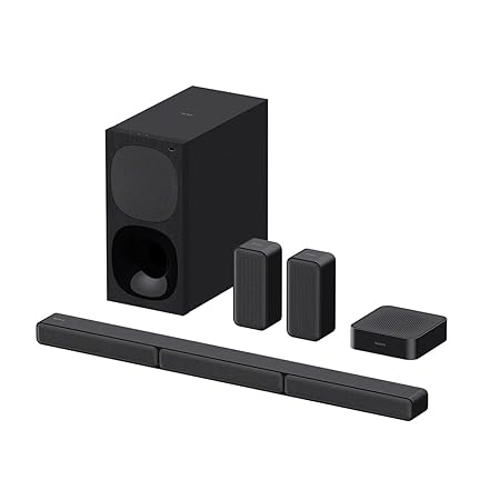 Sony Real 5.1ch Dolby Audio Soundbar  with Subwoofer & Wireless Rear Speakers, (600W) HT-S40R