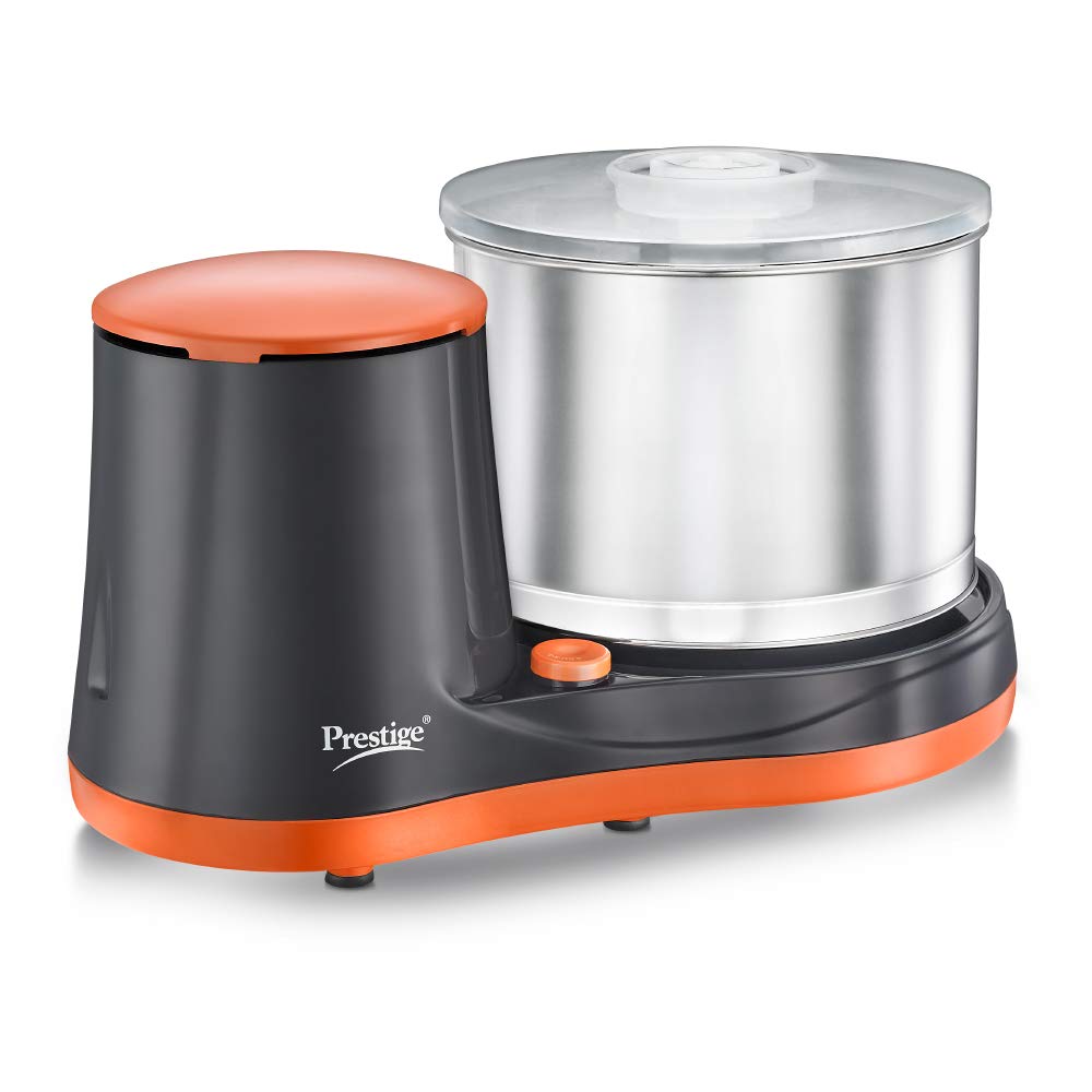 Prestige PWG 07 Wet Grinder, 2L (Multicolor) with Coconut Scraper and Atta Kneader Attachments, 200 Watt (41213)