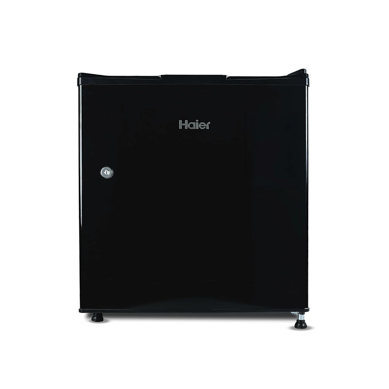 Haier 50L 2-Star Direct Cool Single Door Mini Refrigerator with Toughened Glass Shelf and LED Display-(Black, HRD-752KSA)