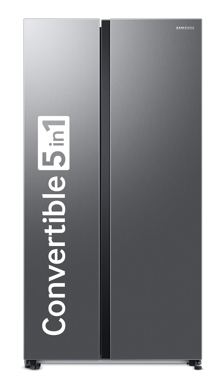Samsung 653L 2-Star Digital Inverter Side-by-Side Refrigerator Refined Inox, Twin Cooling Plus)-(RS76CG80X0S9HL