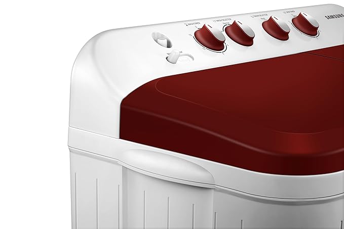 Samsung 7 kg, 5 Star, Semi-Automatic Top Load Washing Machine (WT70C3000RR/TL, Air Turbo Drying, Wine)
