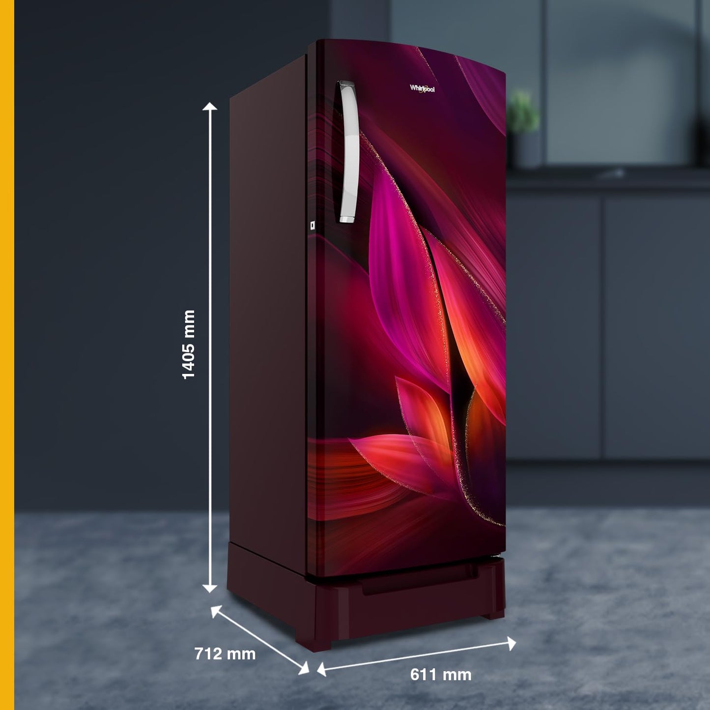 Whirlpool 236 L 4 Star Frost Free Inverter Direct-Cool Single Door Refrigerator (Auto-Defrost, Intellisense Inverter, 260 IMPRO PLUS ROY 4S WINE Breeze-Z)-73150