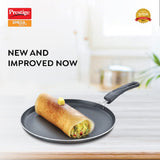 Prestige Aluminium Omega Select Plus Non-Stick Omni Tawa, 27.5 cm, Black-30710