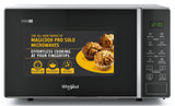 Whirlpool Magicook Pro 20SE 20L Solo Microwave Oven (Black, Stainless Steel Cavity, Mechanical Knob Control, Steam Clean, 700W)-50047