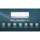 Haier 1 Ton 3 Star Triple Inverter Split AC (HSU13C-TQB3BN-INV) - 7-in-1 Convertible, Supersonic Cooling in 10s, Frost Self-Clean