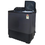 Haier 9kg Semi-Automatic Top Load Washing Machine | 1300 RPM High Speed Spin | Vortex Pulsator | Protective Rat Mesh | 3 Wash Programs | Durable Plastic Drum | Energy Efficient Large Capacity Washer-(HTW90-196BBK, Black)