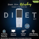 Symphony Diet 22T 22 Litres Personal Air Cooler with i-Pure Technology (Cool Flow Dispenser, White),(DIET22T)