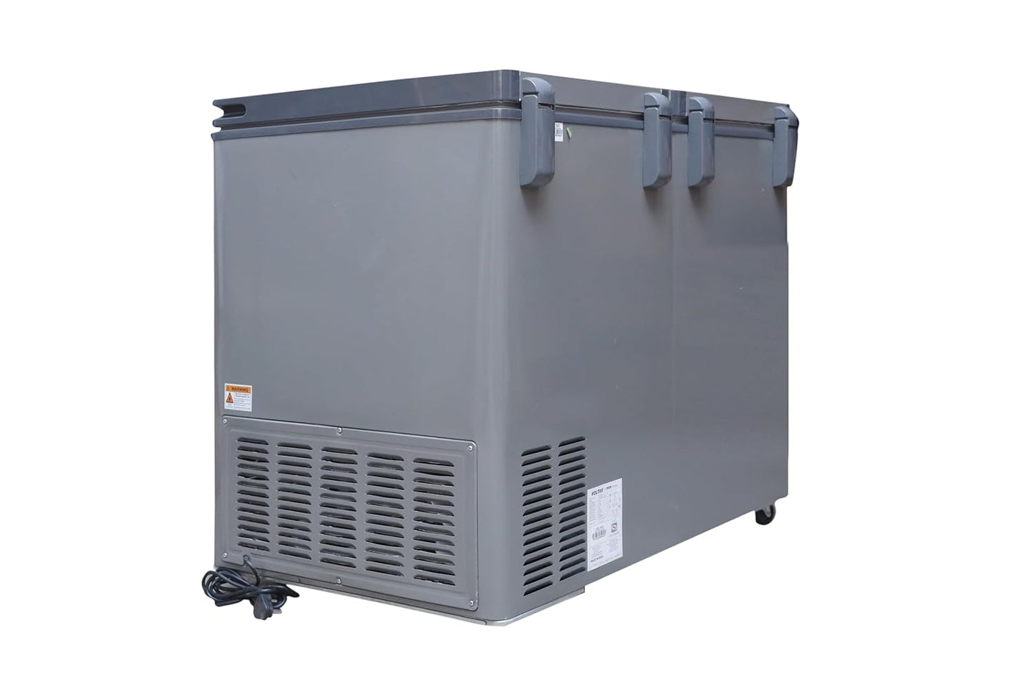 Voltas 303L Convertible Hard Top Deep Freezer (CVF321DA5-W1-GW, Grey, Stainless Steel Door, RC-5 Thermostat Control)