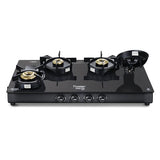 Prestige Svachh Neo Gtsn 04 L Toughened Glasstop Gas Stove with Liftable 4 Burners (Black), Open-40385