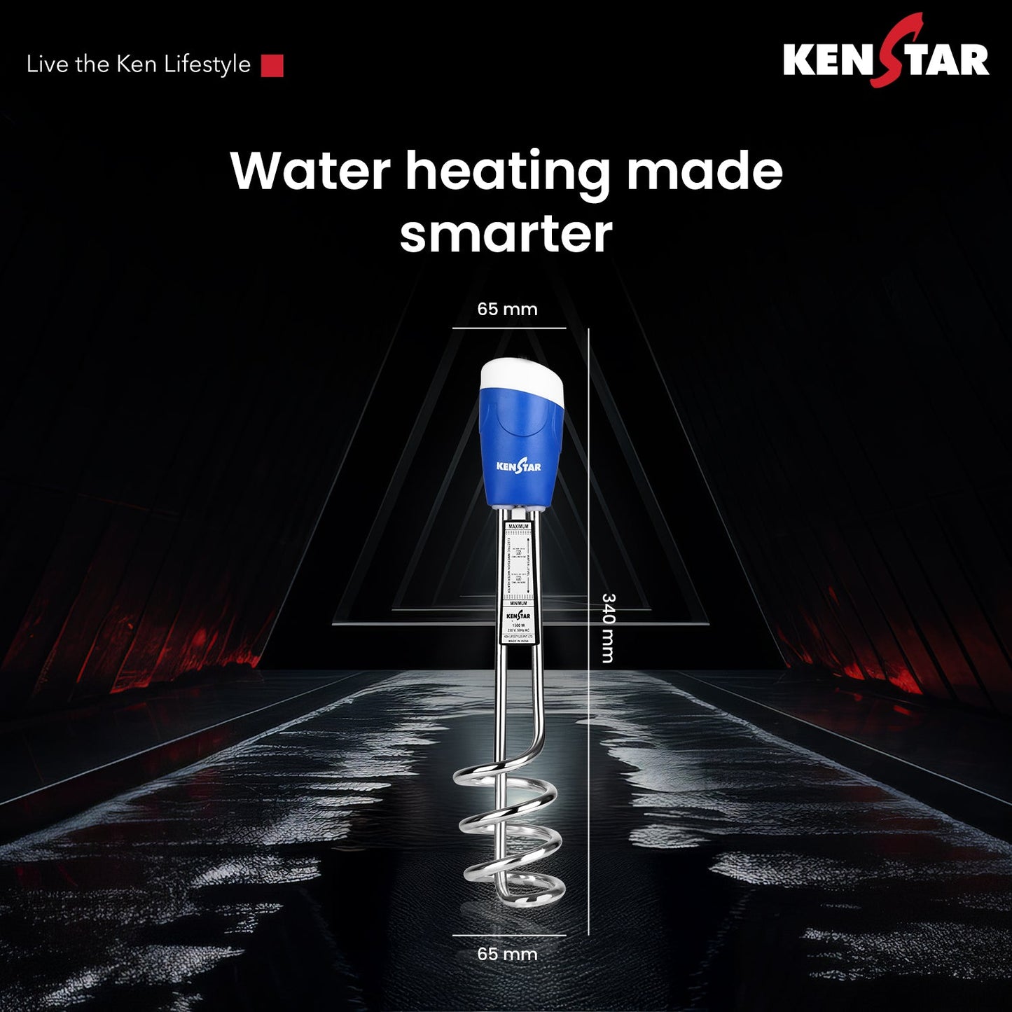 Kenstar Star Lux 1350-Watt Immersion Water Heater (or Kenstar Star Lux Immersion Rod).