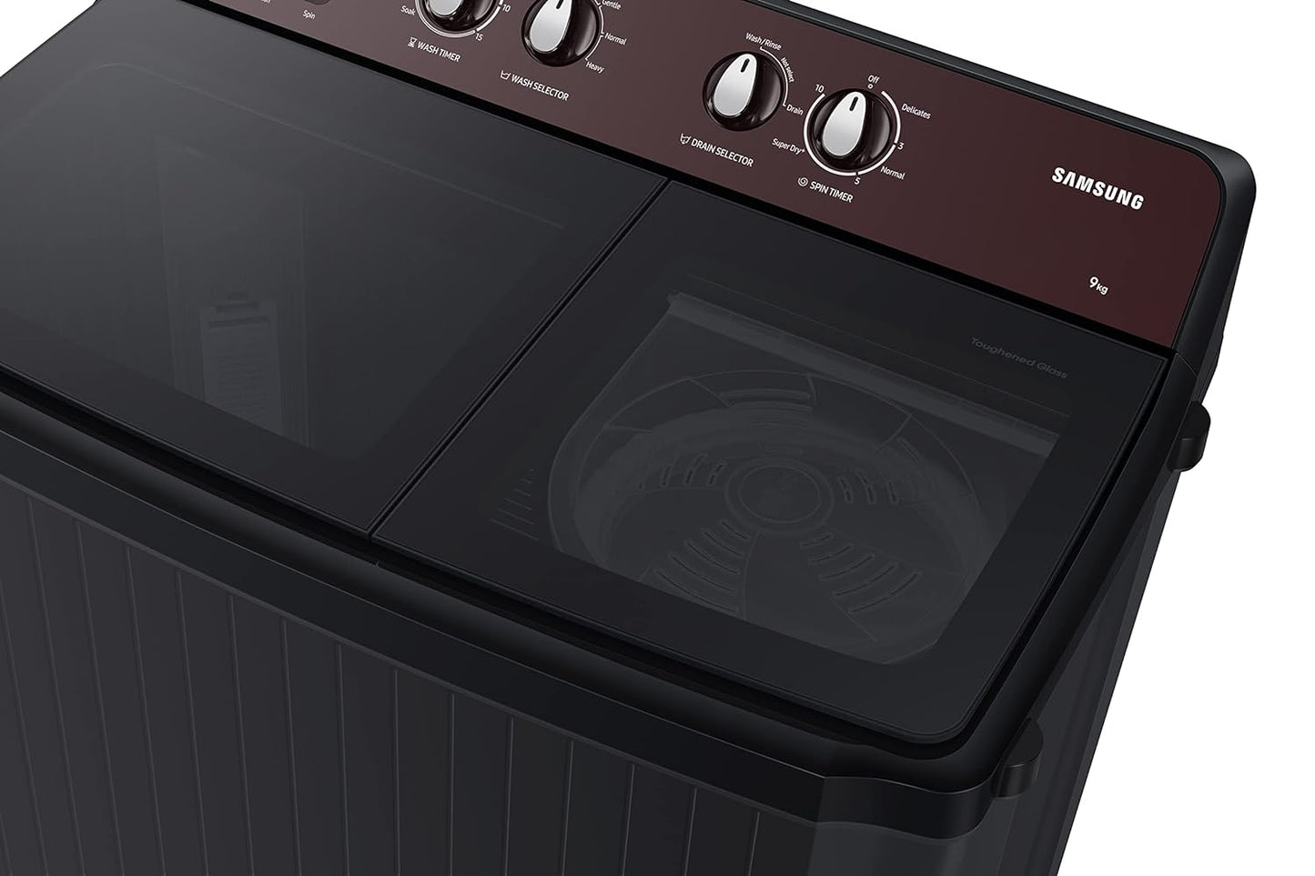 Samsung 9 Kg 5 Star Semi-Automatic Top Load Washing Machine Appliance (WT90B3560RB/TL,GRAY)