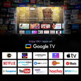 Haier 139.7 cm 55-inch 4K Mini LED Smart Google TV with Dolby Vision, Dolby Atmos, Hands-Free Voice Control, and KEF Sound. | 4K Mini LED Display | Google TV | Dolby Atmos & Dolby Vision | Hands-Free Voice Control |Google Chromecast built-in-H55M80FUX