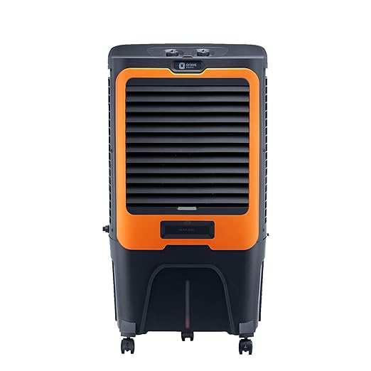 Orient Electric Ultimo 50L Desert Air Cooler with Densenest Honeycomb pads, Ice chamber & High Air Delivery | Desert Cooler for home (Grey and Orange)- CD5003H