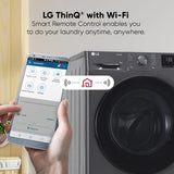 LG 9 kg 5 Star Wi-Fi Inverter Fully Automatic Front Load Washing Machine with Steam (FHB1209Z4B, Auto Restart, Platinum Black)