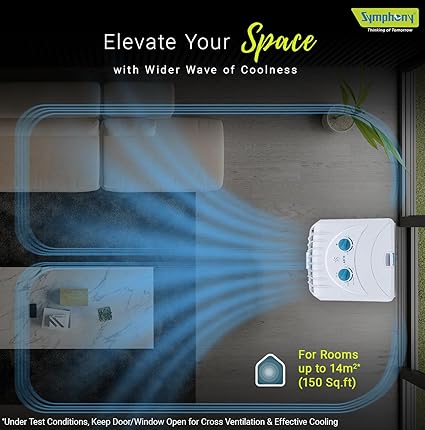 Symphony Diet 22T 22 Litres Personal Air Cooler with i-Pure Technology (Cool Flow Dispenser, White),(DIET22T)