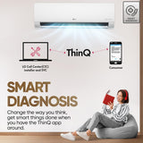 LG 2.0 Ton 3 Star AI Convertible 6-in-1 Inverter Split AC - 4-Way Swing, Himalaya Cool, Diet Mode, Smart Diagnosis, Stabilizer Free Operation, R32 Refrigerant, HD Filter with Auto Clean, 6800W Max Cooling-(AS-Q24ENXE.ANLG, White)