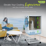 Symphony Jumbo 70 Desert Air Cooler with Free Trolley - 70L, Aspen Cooling Pads, Powerful Fan with Whisper-Quiet Performance, 185W Low Power Consumption, Cool Flow Dispenser, Ideal for Large Rooms (Hot & Dry Climate)