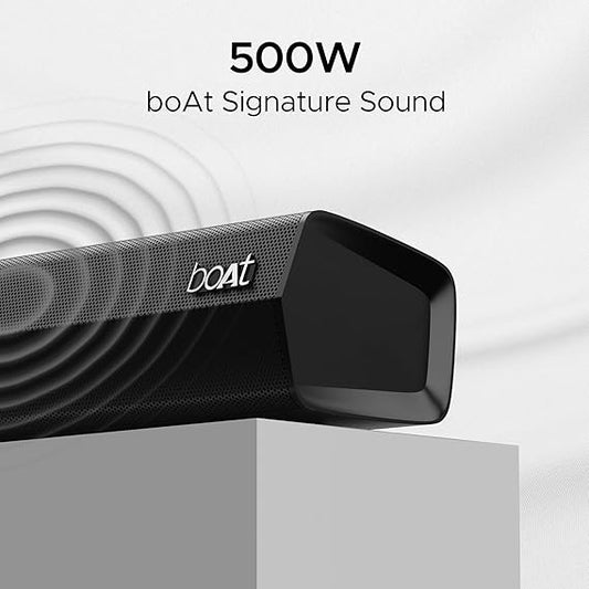 boAt Aavante Bar 3600, 500W Signature Sound, 5.1CH Surround SoundSoundbar Speaker (Premium Black)- BOT0048063