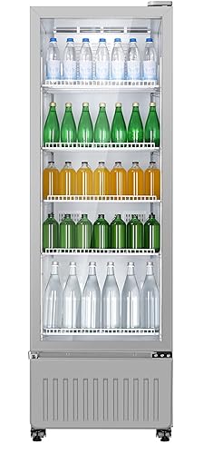 Haier 405L Visi Cooler with See-Through Glass Door, 0-10°C Cooling, 5 Adjustable Shelves, and Embossed PCM Inner Liner- HVC-405GT5