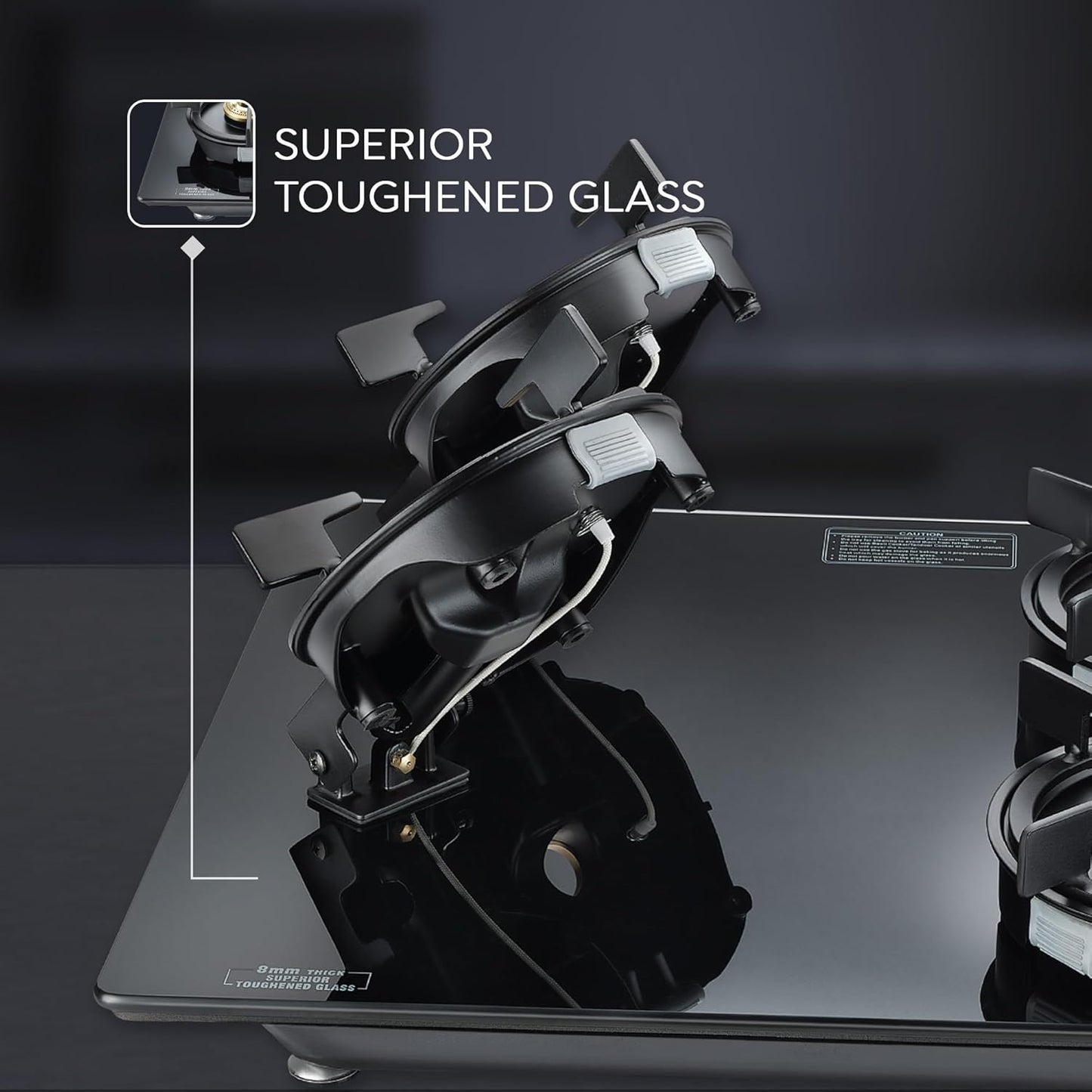 Prestige Svachh Efficia HOB 04 AI (with Toughened Glass Top Multi Spark Ignition System & 4 Brass Burners)-40597