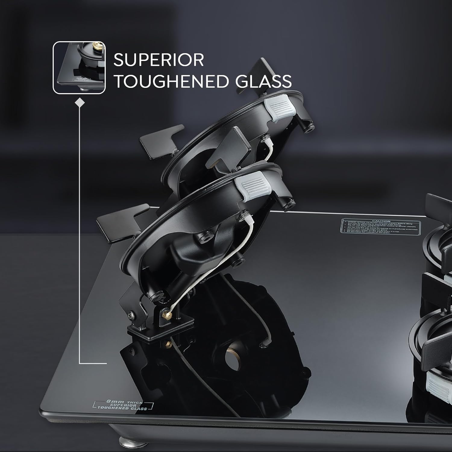 Prestige Svachh Efficia HOB 04 AI (with Toughened Glass Top Multi Spark Ignition System & 4 Brass Burners)-40597