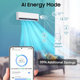 Samsung 1.5 Ton 3-Star Wi-Fi Inverter Split AC (Copper, R32 Refrigerant, AI Auto Cooling, SmartThings Connectivity, Convertible 5-Step Mode, White)-AR50H18D13HNNA