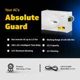 V GUARD STAB-VG400: Intelligent 1.5-Ton AC Stabilizer with Time Delay, Voltage Cut-Off, and Wall-Mount Design