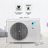 Daikin 1.5 Ton 2-Star Fixed Speed Split AC - 100% Copper with DNNS Self Heal, PM 2.5 Filter, Power Chill Operation, Coanda Airflow, R-32 Refrigerant, White-(FTQ50XV16VDA)